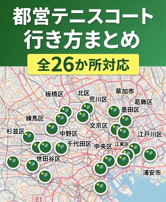 都営テニスコート　アクセス